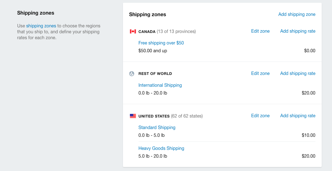 Shopify Shipping