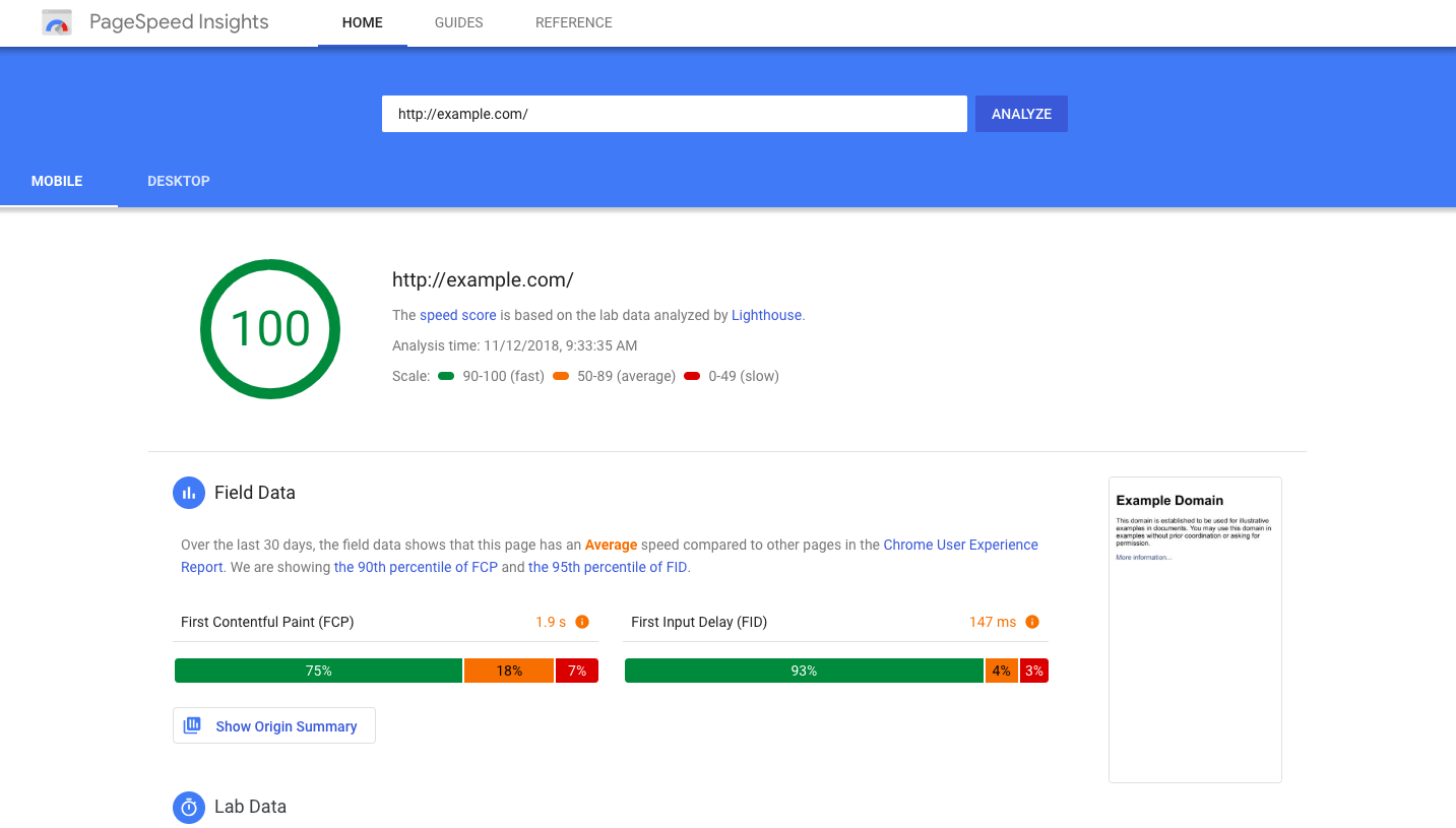 The data shows the real-world user experience with CLS and the different Web Vital Metrics using CrUX live.