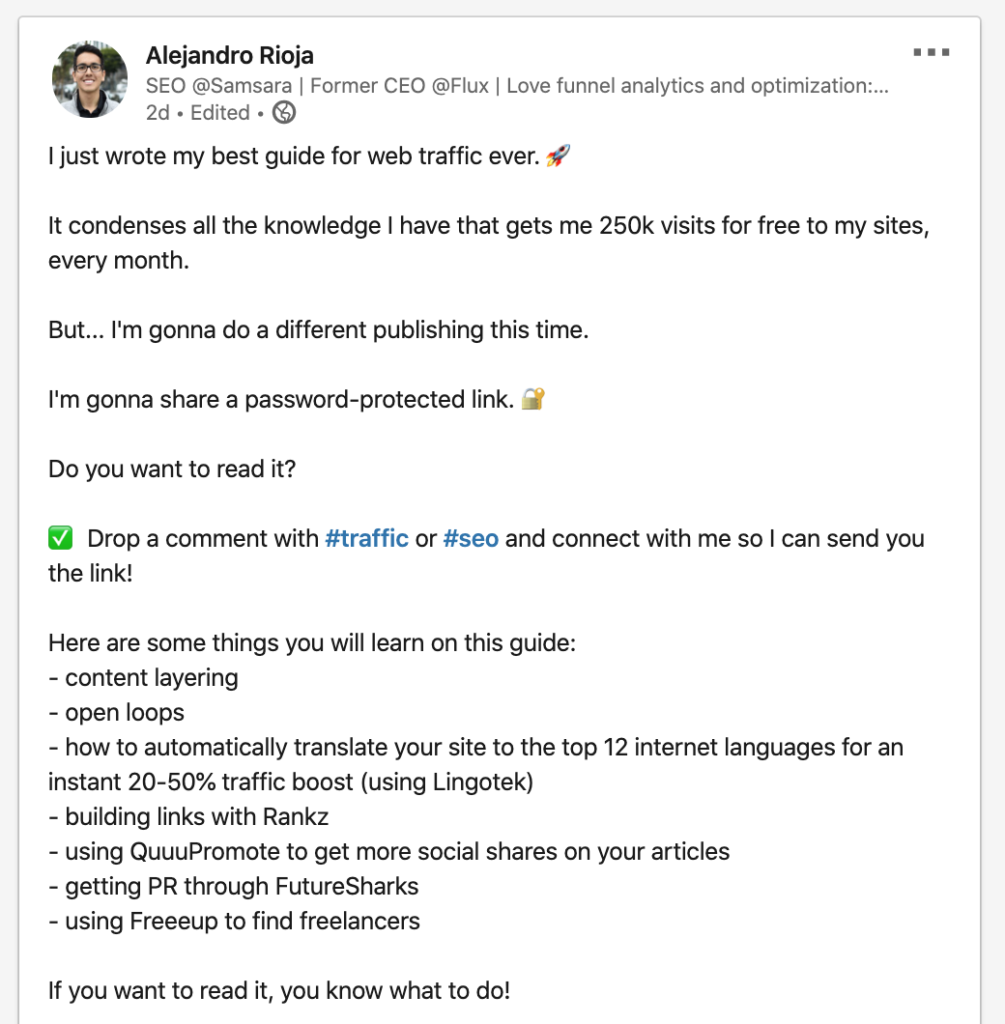 Here are some pro tips for Linkedin articles