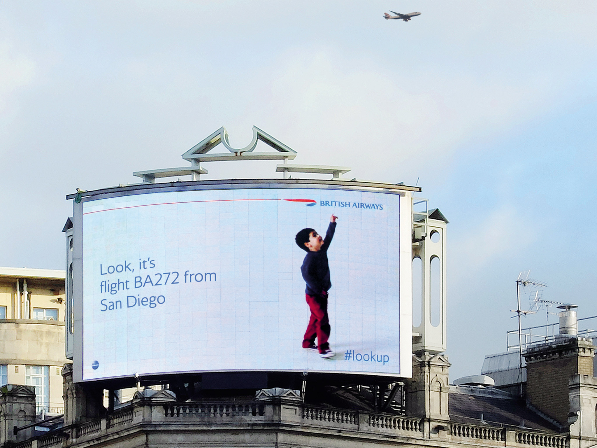15. A campanha Look Up da British Airways