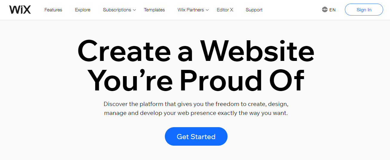 Wix at a glance