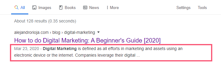 Step 10: Meta description length