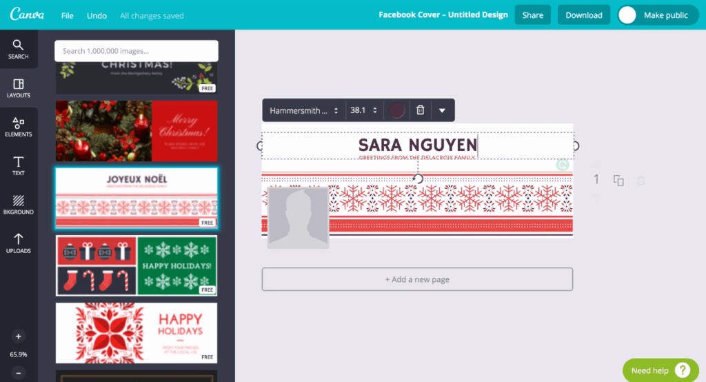 How to Create a Facebook Cover Photo in Canva