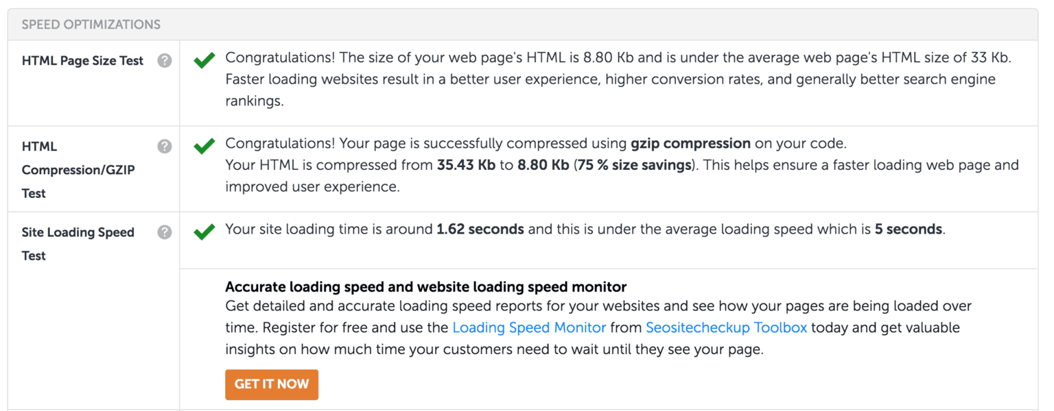 3. SEO Site Checkup