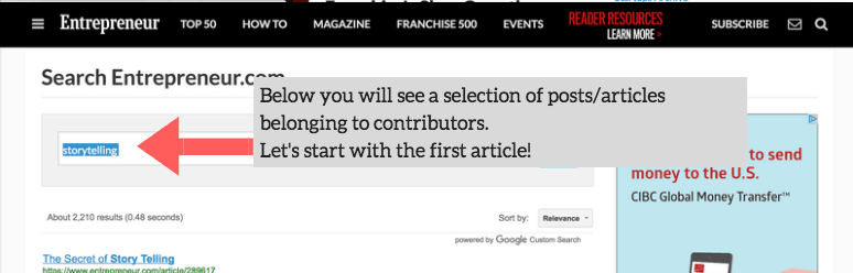 Step 2. Search that publication for your specific sub-topic