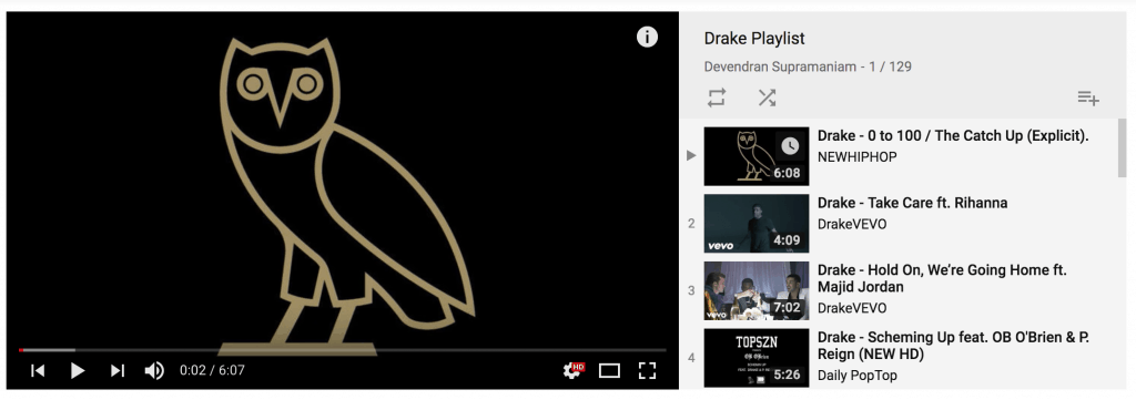 Crea playlist