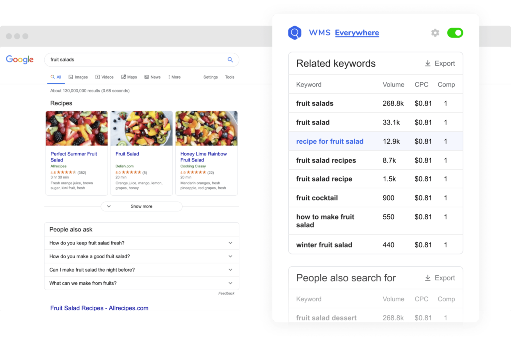 WMS Everywhere Browser Extension