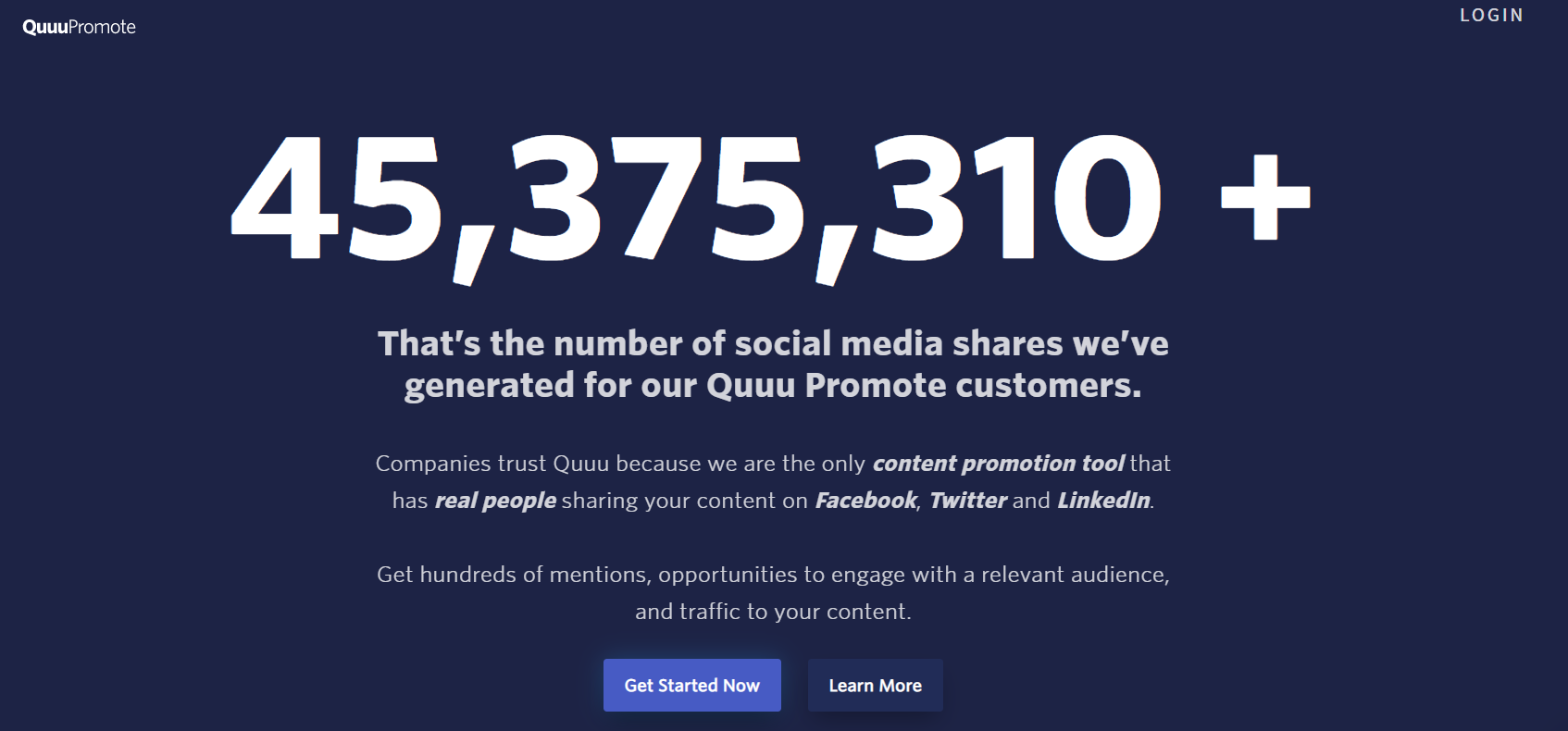 What is Quuu Promote?