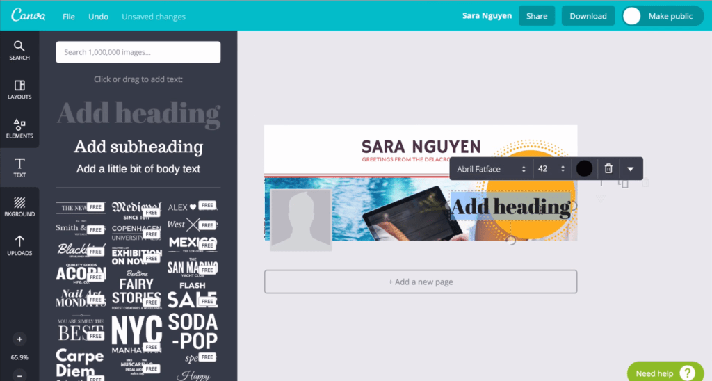 How to Create a Facebook Cover Photo in Canva