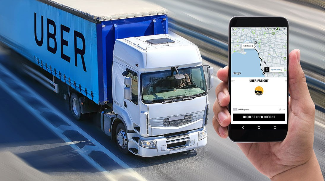 Uber Freight platform connecting shippers and carriers