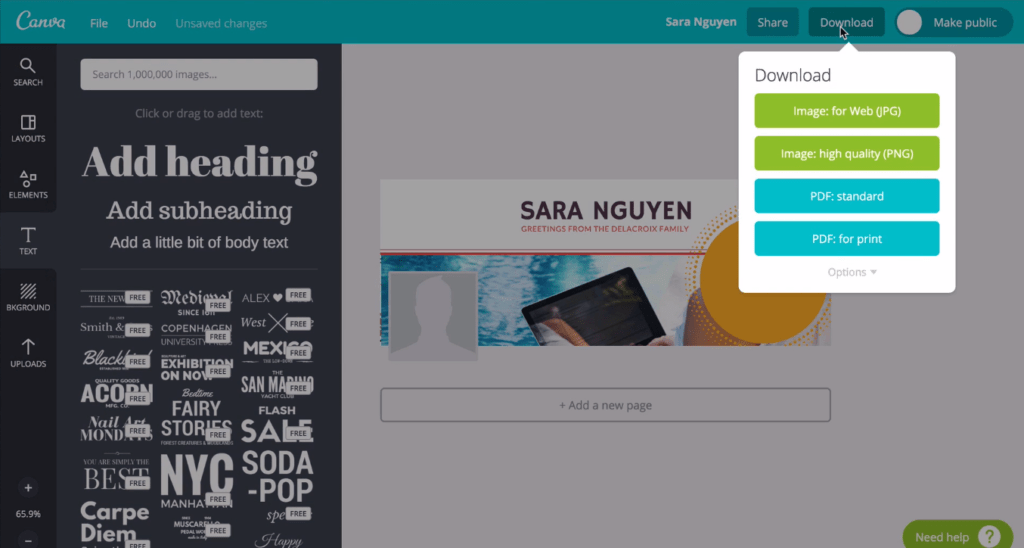 How to Create a Facebook Cover Photo in Canva