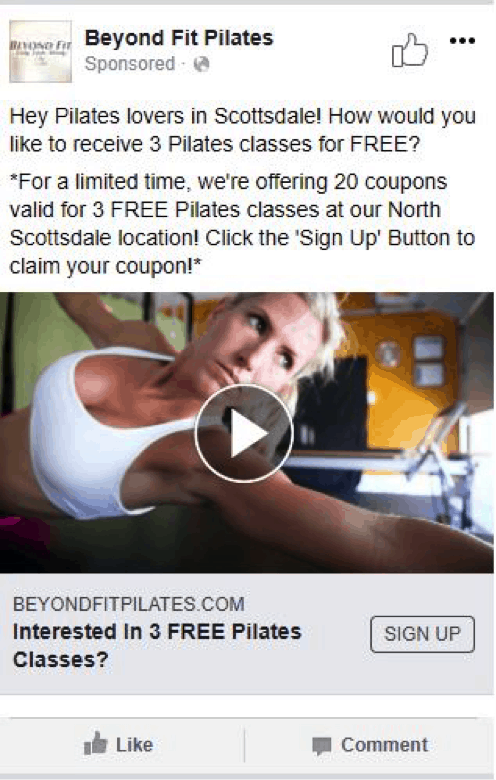 facebook ad example