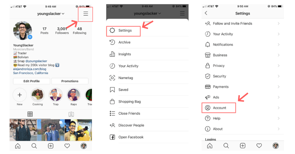steps to get verified on Instagram app