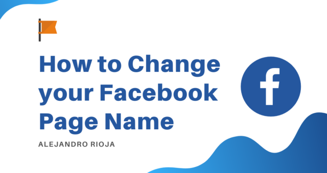 How to Change your Facebook Page Name
